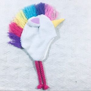 Unicorn Girls Sparkly Colorful Beanie Winter Hat